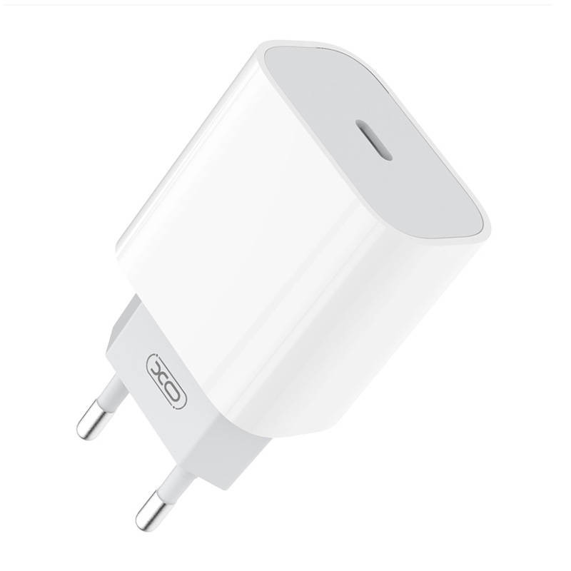 XO L77 Wall Charger, USB-C + USB-C to Lightning Cable (White) XO L77 Wall Charger, USB-C + USB-C to Lightning Cable (White)