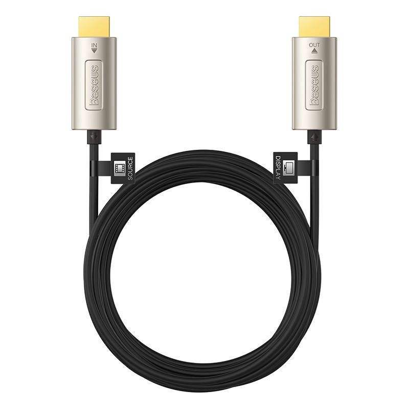 Baseus High Definition HDMI - HDMI kábel, 15m, 4K (fekete) Baseus High Definition HDMI - HDMI kábel, 15m, 4K (fekete)