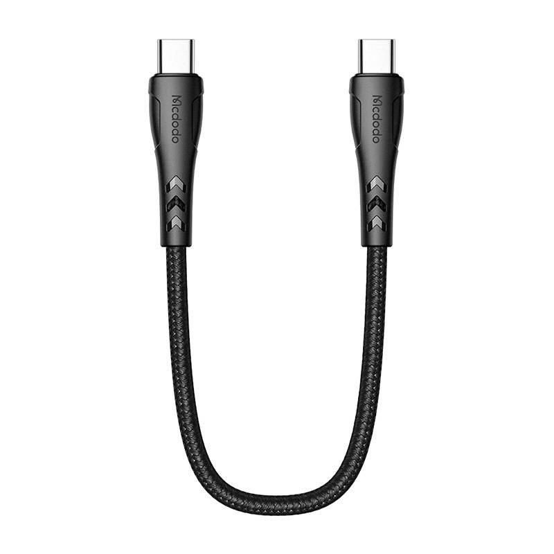 Mcdodo CA-7640 USB-C to USB-C cable, PD 60W, 0.2m (black) Mcdodo CA-7640 USB-C to USB-C cable, PD 60W, 0.2m (black)