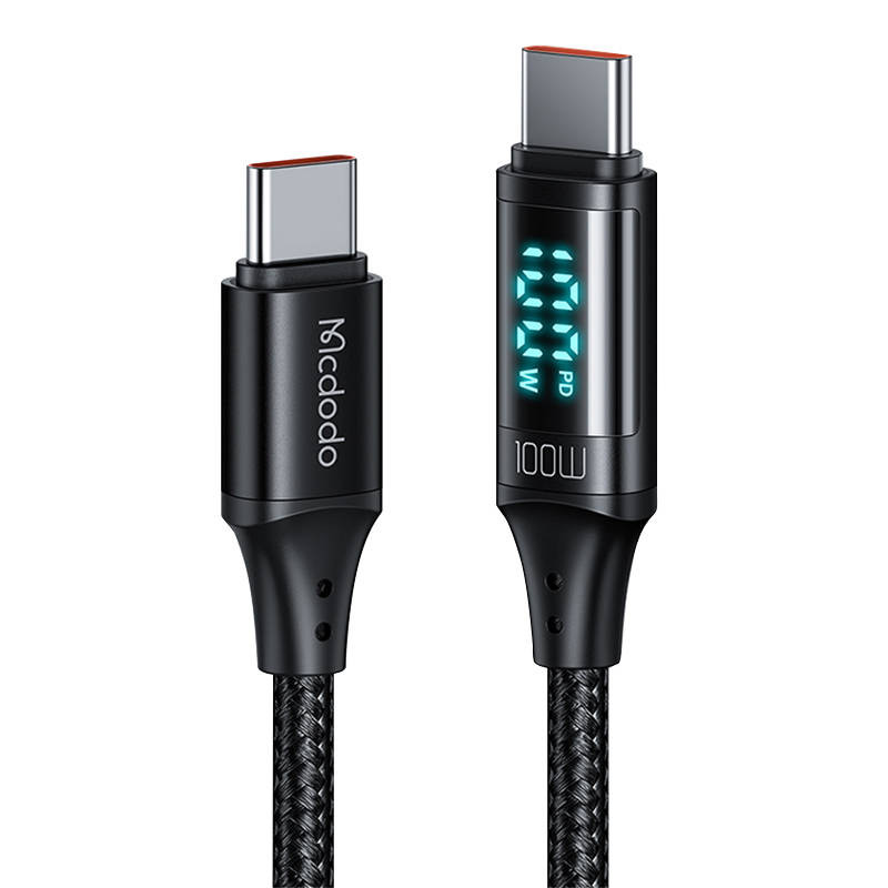 Mcdodo CA-1100 USB-C to USB-C cable, 100W, 1.2m (black) Mcdodo CA-1100 USB-C to USB-C cable, 100W, 1.2m (black)