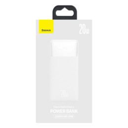 Powerbank Baseus Bipow 20000mAh, 20W (white)