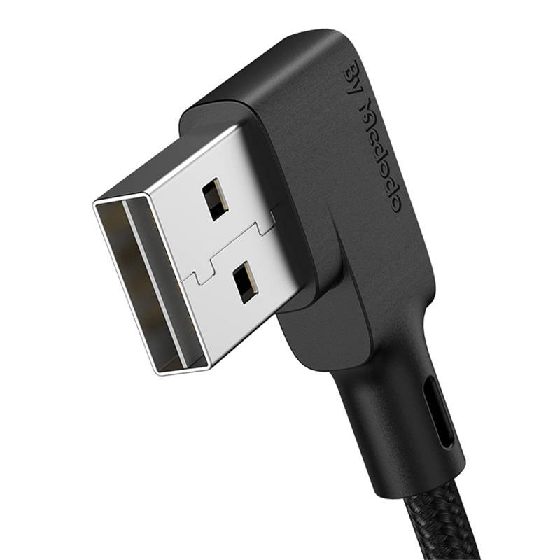 USB to Lightning cable, Mcdodo CA-7300, angled, 1.8m (black) USB to Lightning cable, Mcdodo CA-7300, angled, 1.8m (black)