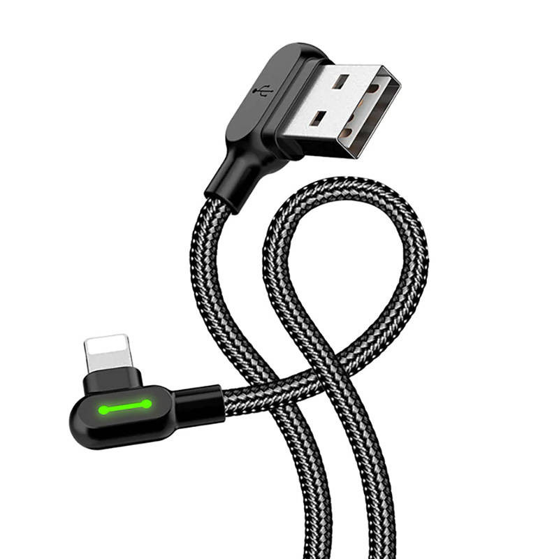 USB to Lightning cable, Mcdodo CA-4679, angled, 3m (black) USB to Lightning cable, Mcdodo CA-4679, angled, 3m (black)