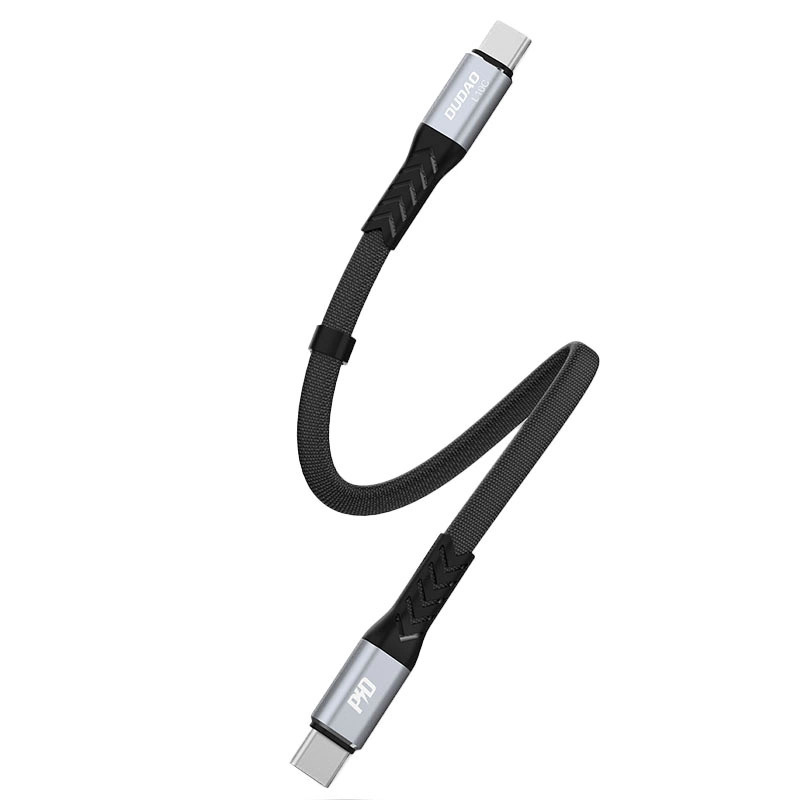 USB-C to USB-C Dudao 100W PD 0.23m cable (black) USB-C to USB-C Dudao 100W PD 0.23m cable (black)