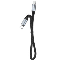 USB-C to USB-C Dudao 100W PD 0.23m cable (black)