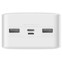 Powerbank Baseus Bipow 30000mAh, 15W (white)