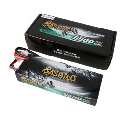 Gens ace 5500mAh 7.4V 2S1P 60C car Lipo Battery Pack Hardcase 24 with T Plug