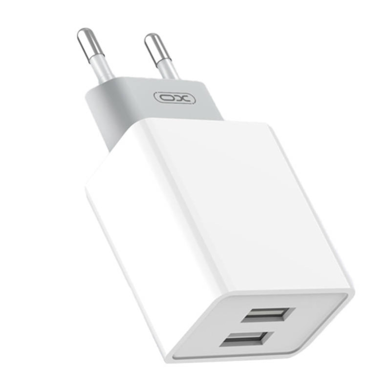 XO L65 wall charger, 2x USB + USB cable (white) XO L65 wall charger, 2x USB + USB cable (white)
