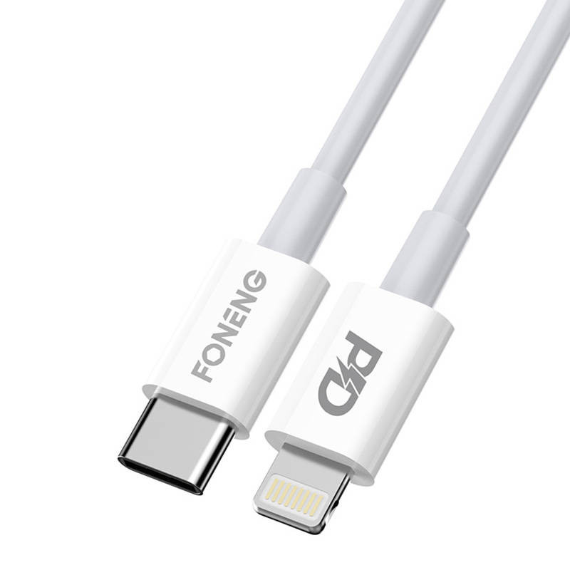 USB-C cable for Lighting Foneng X31, 3A, 2M (white) USB-C cable for Lighting Foneng X31, 3A, 2M (white)