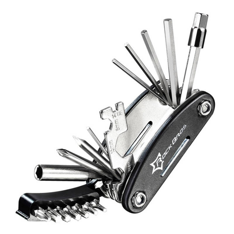 Multifunctional Bicycle Repair Tool Rockbros GJ8002 (black) Multifunctional Bicycle Repair Tool Rockbros GJ8002 (black)