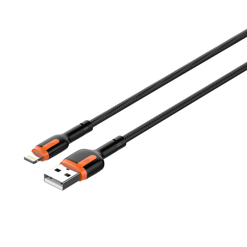 LDNIO LS532, USB - Lightning 2m Cable (Grey-Orange) LDNIO LS532, USB - Lightning 2m Cable (Grey-Orange)