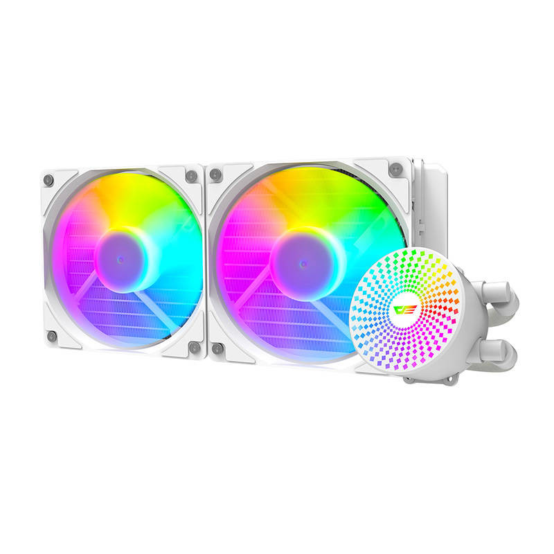 Számítógép vízhűtés Darkflash DC240 ARGB 2x 120x120 (fehér) Számítógép vízhűtés Darkflash DC240 ARGB 2x 120x120 (fehér)
