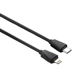 LDNIO C510Q USB, USB-C Car charger + USB-C - Lightning cable