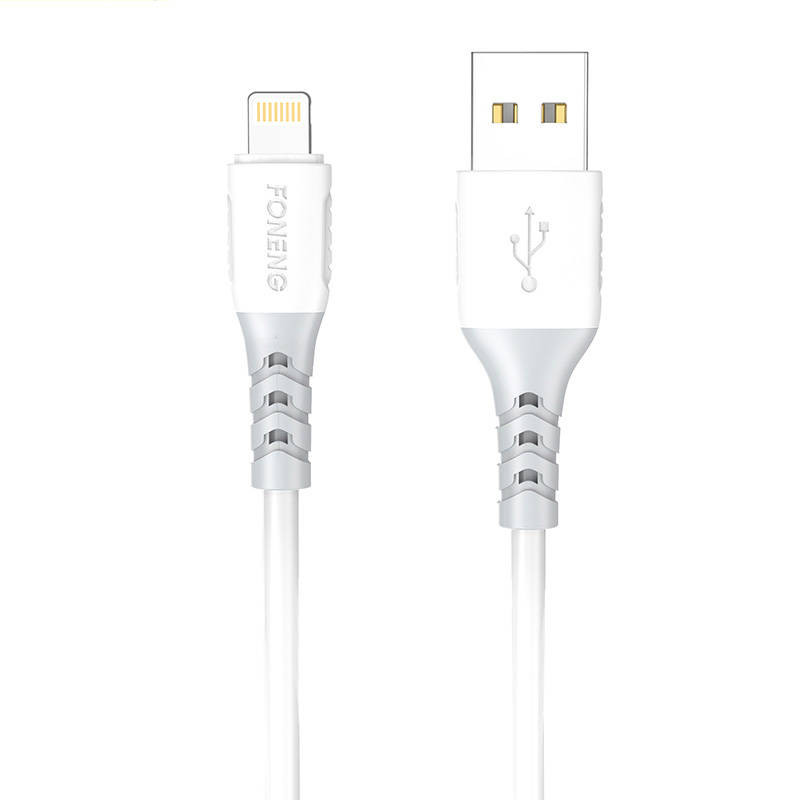 USB to Lightning Cable Foneng X66, 20W, 3A, 1m (white) USB to Lightning Cable Foneng X66, 20W, 3A, 1m (white)