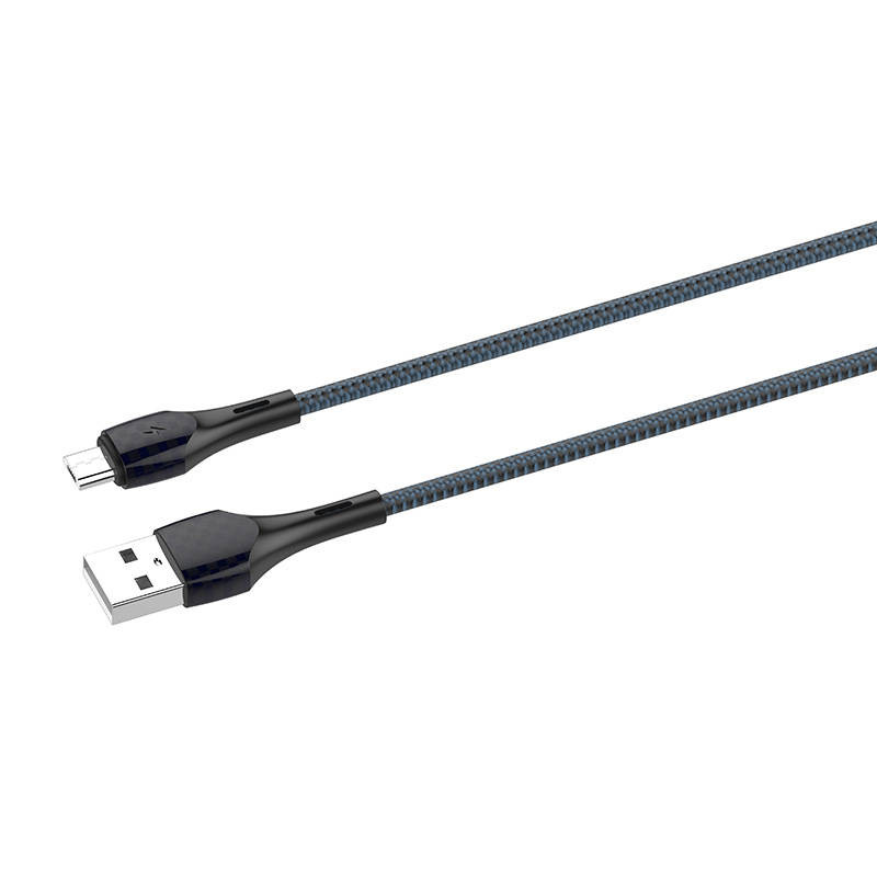 LDNIO LS522 2m USB - Micro USB Cable (Grey-Blue) LDNIO LS522 2m USB - Micro USB Cable (Grey-Blue)