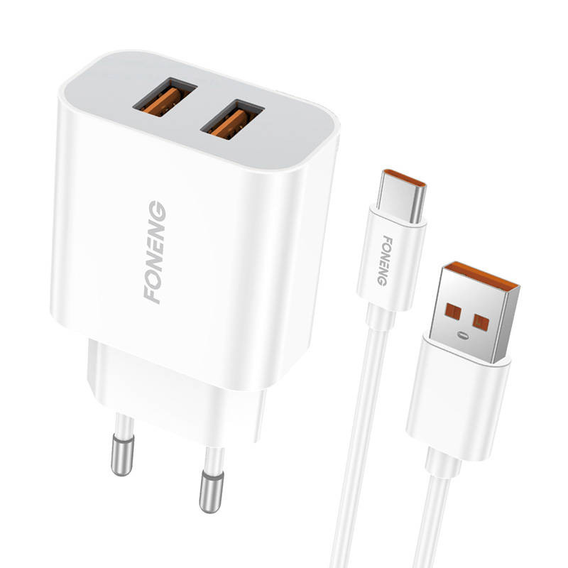 Dual USB charger Foneng EU45 Type-C Dual USB charger Foneng EU45 Type-C