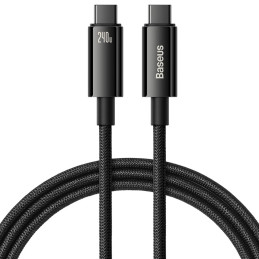 USB-C to USB-C cable Baseus Tungsten Gold 240W 1m (black)