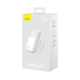 Powerbank Baseus Comet 20000mAh, USB do USB-C, 22.5W (white)
