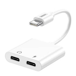 Audio adapter USB-C Remax REMINE (white)