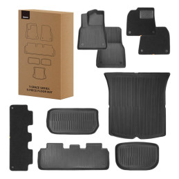 9-Piece Floor Mat for Tesla Y Baseus T-Space Series (black velvet)