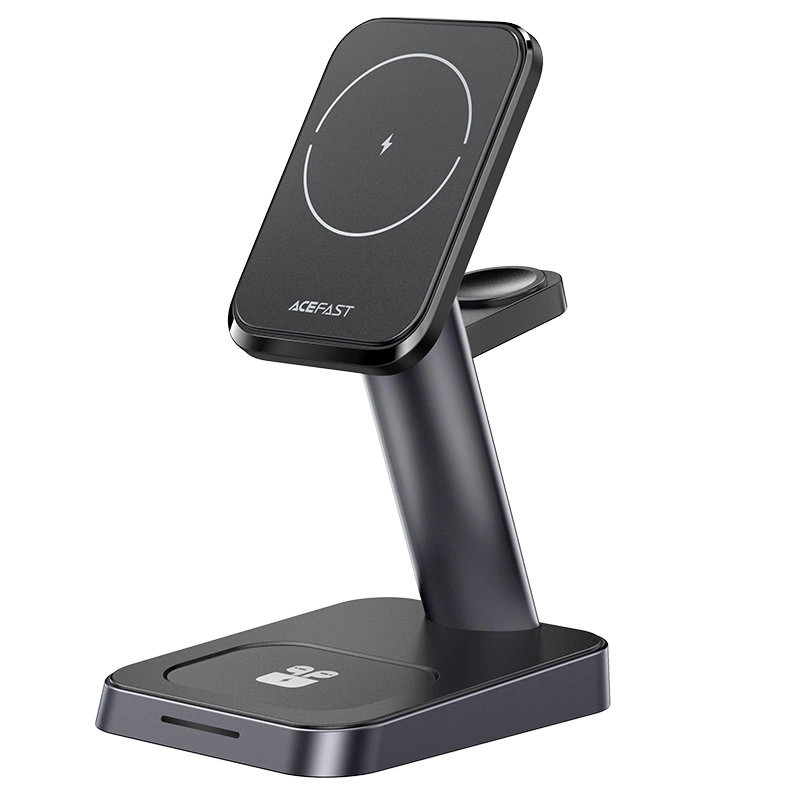 3-in-1 wireless charger Acefast E3 7.5W, MagSafe (black)