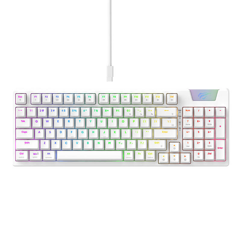 Havit KB885L gamer billentyűzet RGB (fehér)