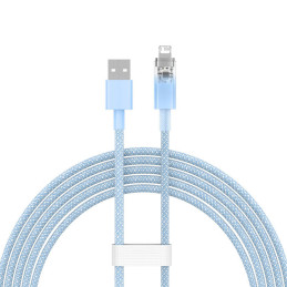 Fast Charging cable Baseus USB-A to Lightning  Explorer Series 2m, 2.4A (blue)