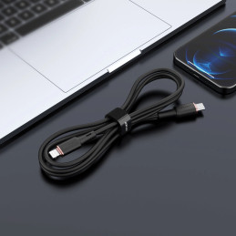 Cable USB-C to Lightining Acefast C2-01, 30W, MFi, 1.2m (black)