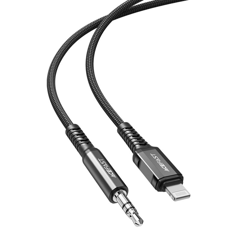 Cable Lightning to mini jack 3,5mm Acefast C1-06 1.2m (black)