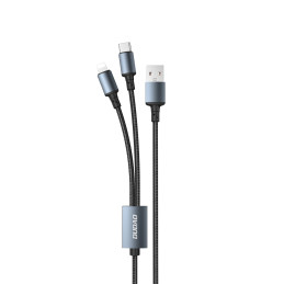 USB cable Dudao TGL2 3in1 USB-C / Lightning / USB 2.4A, 1.2m (red)