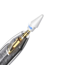 Active stylus Baseus Smooth Writing Series with wireless and cabled charging (White)