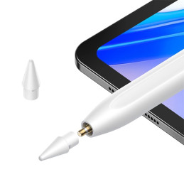 Active stylus Baseus Smooth Writing Series with wireless and cabled charging (White)