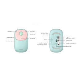 Wireless mouse UGREEN FUN+ MU102  2.4G+BT (Pink)