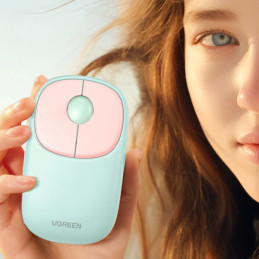 Wireless mouse UGREEN FUN+ MU102  2.4G+BT (Pink)