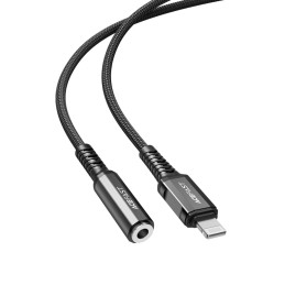 Adapter Lightning to mini jack 3,5mm Acefast C1-05 18cm (black)