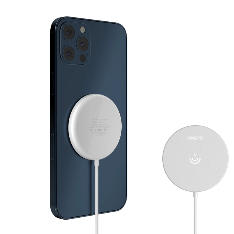Wireless induction charger Dudao A12Pro, 15W (white)