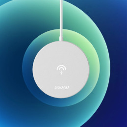 Wireless induction charger Dudao A12Pro, 15W (white)
