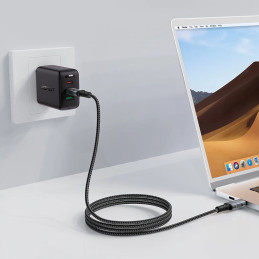 Cable USB-C to USB-C Acefast C4-03, 100W, 2m (black)