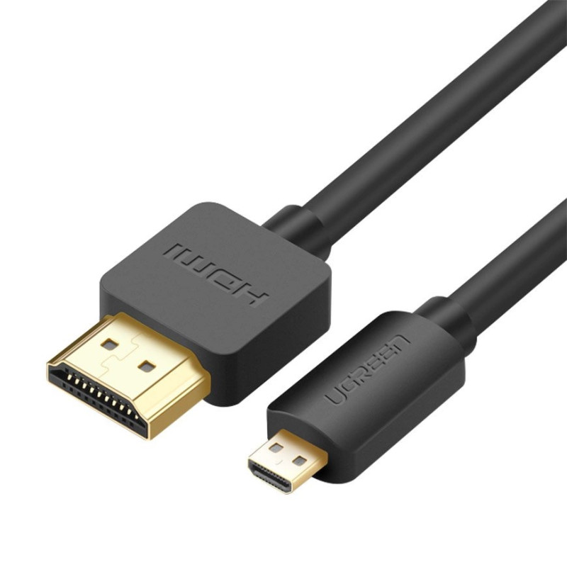 UGREEN HD127 Micro HDMI - HDMI 4K 3D kábel 1,5 m (fekete) UGREEN HD127 Micro HDMI - HDMI 4K 3D kábel 1,5 m (fekete)
