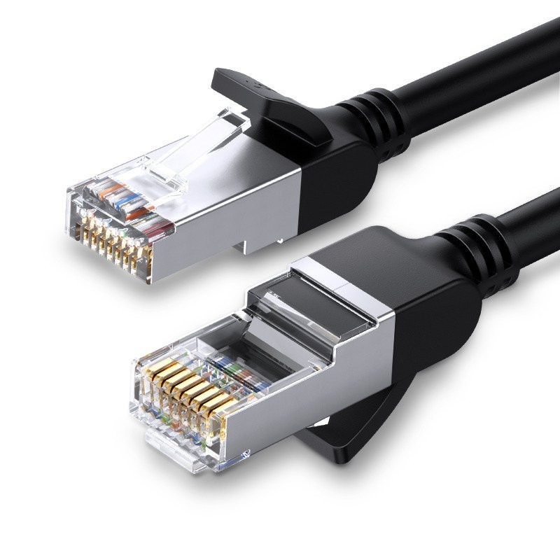 UGREEN hálózati kábel fém csatlakozókkal, Ethernet RJ45, Cat.6, UTP, 10m (fekete) UGREEN hálózati kábel fém csatlakozókkal, Ethernet RJ45, Cat.6, UTP, 10m (fekete)