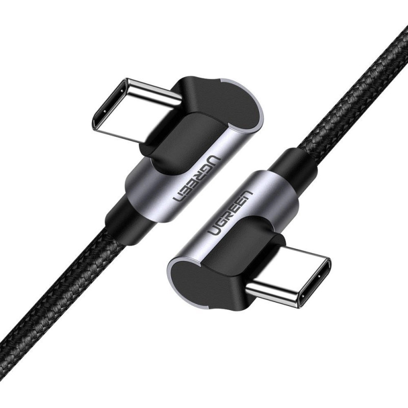 USB-C-USB-C kábel UGREEN US323, PD, 3A 60W, 1m (fekete) USB-C-USB-C kábel UGREEN US323, PD, 3A 60W, 1m (fekete)