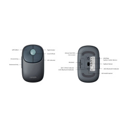 Wireless mouse UGREEN FUN+ MU102  2.4G+BT (Blue)