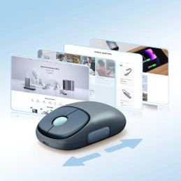 Wireless mouse UGREEN FUN+ MU102  2.4G+BT (Blue)