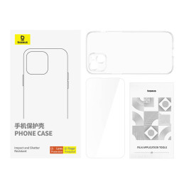 Clear Case Baseus iPhone 15 Plus + tempered glass