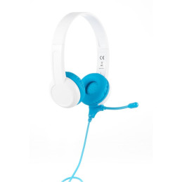 Wired headphones for kids BuddyPhones School+ (blue)