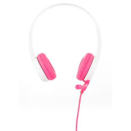 Wired headphones for kids BuddyPhones School+ (pink)