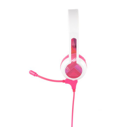 Wired headphones for kids BuddyPhones School+ (pink)