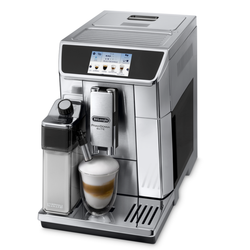 DeLonghi ECAM 650.75.MS PrimaDonna Elite automata kávéfőző tejhabosítóval