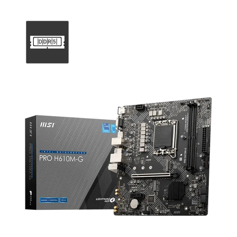 MSI PRO H610M-G Intel H610 LGA1700 mATX alaplap