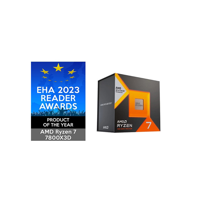 AMD Ryzen 7 4,2GHz Socket AM5 96MB (7800X3D) box processzor